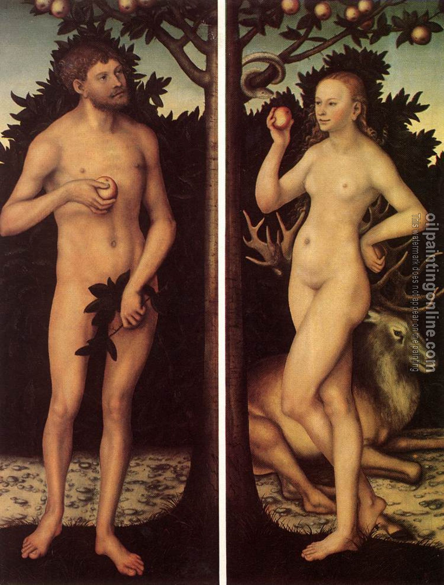 Lucas il Vecchio Cranach - Adam and Eve